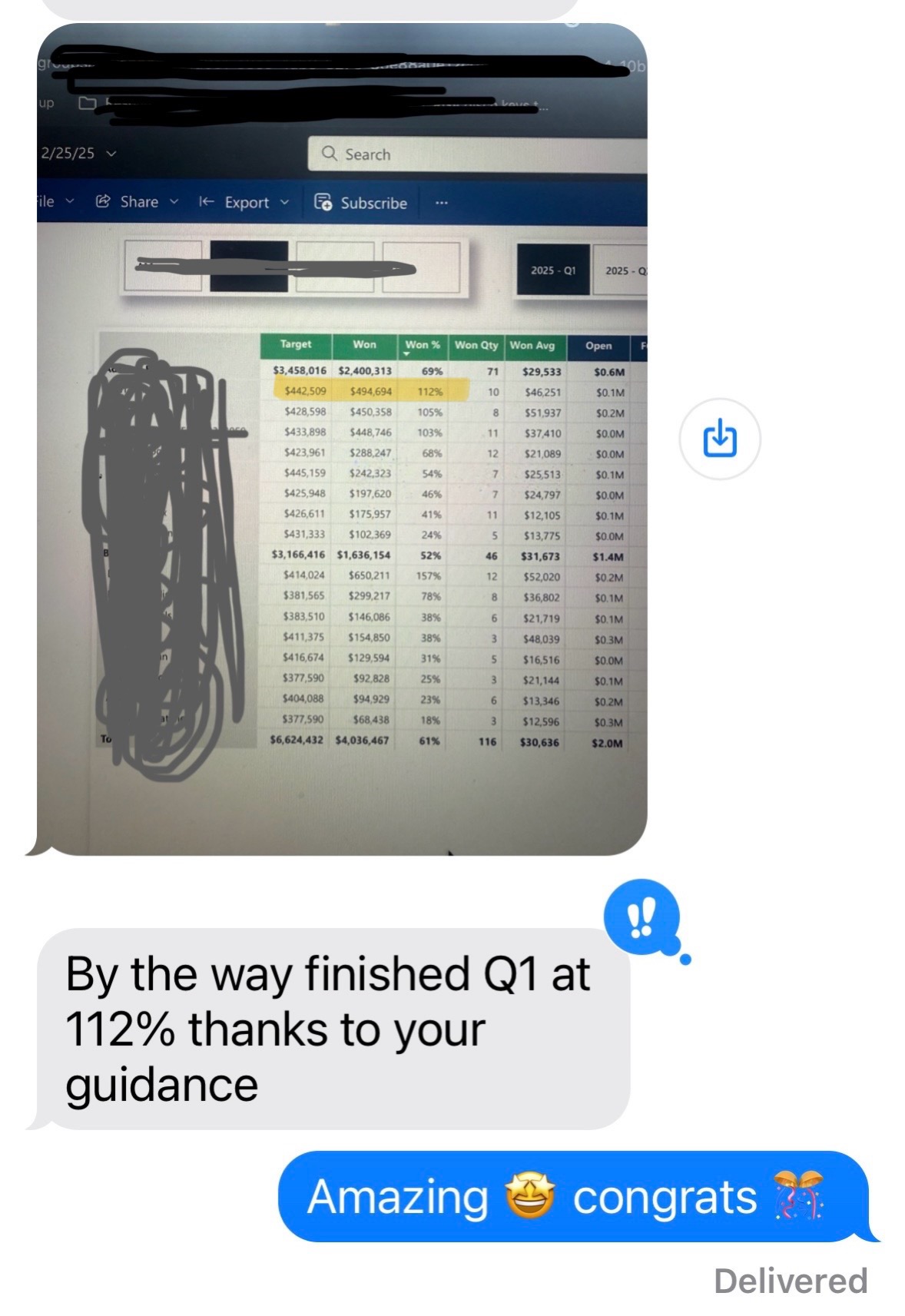 Testimonial - Ramping Rep - 112% in Q1
